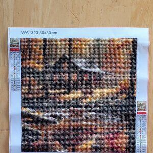 Finished Diamond Art Painting WA1323 House by the lake (3)